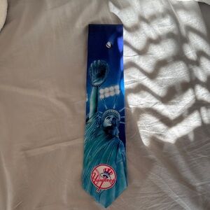 Ralph Marlin Vibrant Blue Yankees Tie